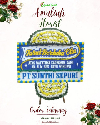 Papan Bunga Duka di Pariaman Utara