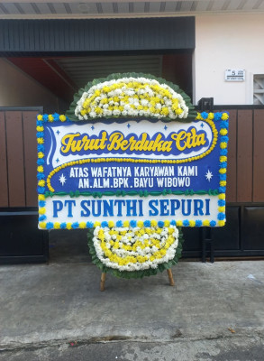 Papan Bunga Duka di Pariaman Utara